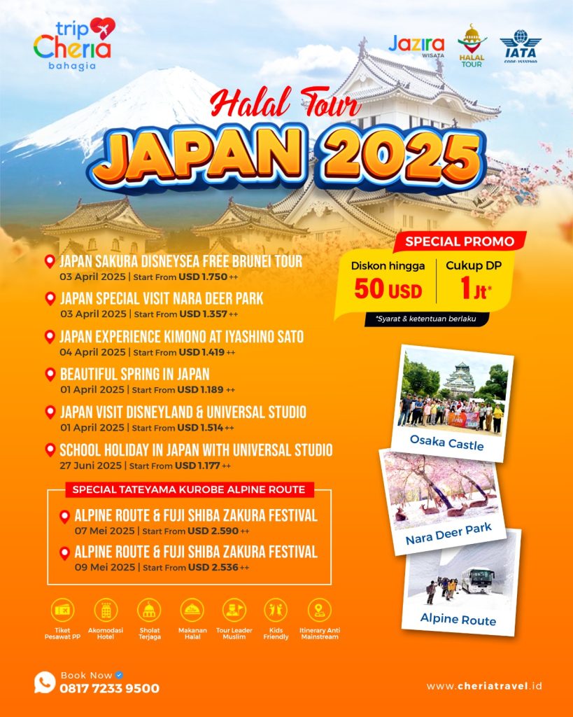 wisata halal jepang 2025